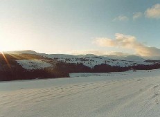 View towards Lealty in winter